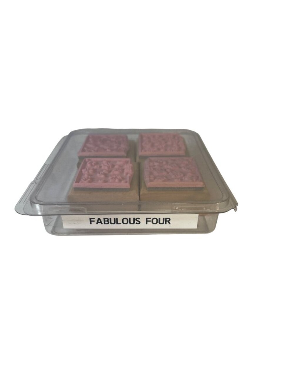 Fabulous Four Rubber Stamps Wood Mounted Birthday Baby Leaves Congratulations